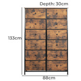 Oakleigh Home Livia 12 Drawer Chest