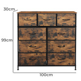 Oakleigh Home Livia 9 Drawer Chest