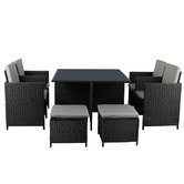 Oakleigh Home 8 Seater Odin PE Wicker Outdoor Dining Set