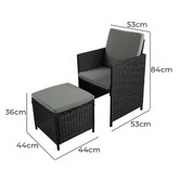 Oakleigh Home 8 Seater Odin PE Wicker Outdoor Dining Set