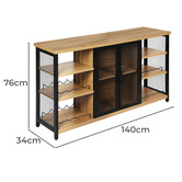 Oakleigh Home Otto Wine Cabinet