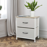 Oakleigh Home Bennett 2 Drawer Bedside Table