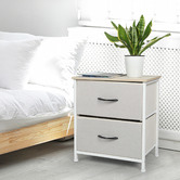 Oakleigh Home Bennett 2 Drawer Bedside Table