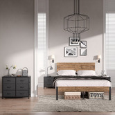 Oakleigh Home Bennett 2 Drawer Bedside Table