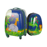 Oakleigh Home 2 Piece Zoey Jungle Luggage Set