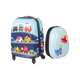 Oakleigh Home 2 Piece Zoey Cars Luggage Set