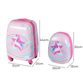 Oakleigh Home 2 Piece Zoey Unicorn Luggage Set