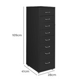 Oakleigh Home Skyler 8 Drawer Steel Filing Cabinet