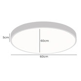 Oakleigh Home Wexler White Round LED Oyster Light