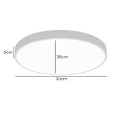 Oakleigh Home Wexler White Round LED Oyster Light