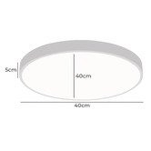 Oakleigh Home Wexler White Round LED Oyster Light