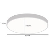 Oakleigh Home Wexler White Round LED Oyster Light