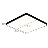 Oakleigh Home Wexler Black Square LED Oyster Light