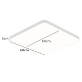 Oakleigh Home Wexler White Square LED Oyster Light