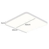 Oakleigh Home Wexler White Square LED Oyster Light