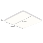 Oakleigh Home Wexler White Square LED Oyster Light