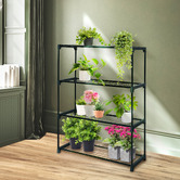 Oakleigh Home Green 4 Tier Steel Pot Plant Stands