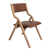 Oakleigh Home Vasilis PU Leather Foldable Dining Chairs