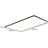 Oakleigh Home Black Wexler Rectangular LED Ceiling Light