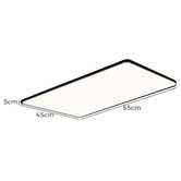 Oakleigh Home Black Wexler Rectangular LED Ceiling Light