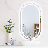 Oakleigh Home Larson Oval LED Wall Mirror