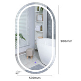 Oakleigh Home Larson Oval LED Wall Mirror