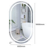Oakleigh Home Larson Oval LED Wall Mirror