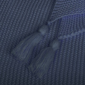 Oakleigh Home 2 Piece Tassels Knitted Blanket &amp; Cushion Set