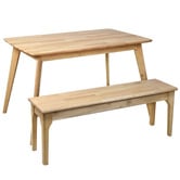 Oakleigh Home 2 Seater Devi Dining Table &amp; Bench Set