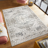 Oakleigh Home Grey Ostin Flat Weave Cotton-Blend Rug