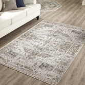 Oakleigh Home Grey Ostin Flat Weave Cotton-Blend Rug