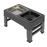 Oakleigh Home 3 Piece Astro Elevated Dual Pet Feeder Set