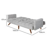 Oakleigh Home Idyll 3 Seater Sofa Bed
