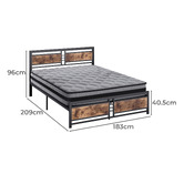 Oakleigh Home Ford Bed with Pocket Spring Mattress