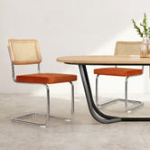 Oakleigh Home Rene Cesca Replica Velvet Cantilever Dining Chairs