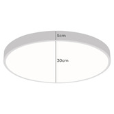 Oakleigh Home Kenyir 30cm Acrylic LED Oyster Light