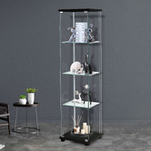 Oakleigh Home Goda 4 Shelf Glass Display Cabinet
