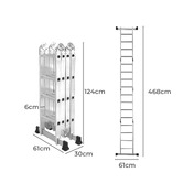Oakleigh Home Nerva Aluminium Folding Ladder