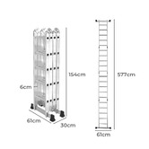 Oakleigh Home Nerva Aluminium Folding Ladder