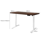 Oakleigh Home Justus 120cm Single Motor Electric Sit &amp; Stand Desk