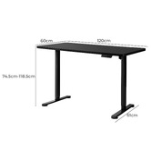 Oakleigh Home Justus 120cm Single Motor Electric Sit &amp; Stand Desk