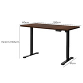 Oakleigh Home Justus 120cm Single Motor Electric Sit &amp; Stand Desk