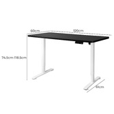 Oakleigh Home Justus 120cm Single Motor Electric Sit &amp; Stand Desk