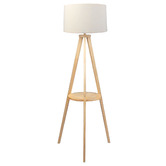 Oakleigh Home Timothy Linen Floor Lamp