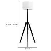 Oakleigh Home Roxanne Linen Floor Lamp