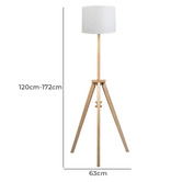 Oakleigh Home Roxanne Linen Floor Lamp