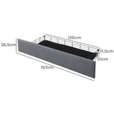 Oakleigh Home Declan Bed Base with Storage Drawers