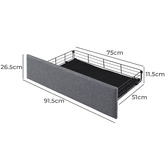 Oakleigh Home Declan Bed Base with Storage Drawers