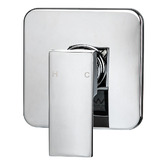 Oakleigh Home Bentley Square Brass Shower/Bath Wall Mixer
