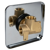 Oakleigh Home Bentley Square Brass Shower/Bath Wall Mixer